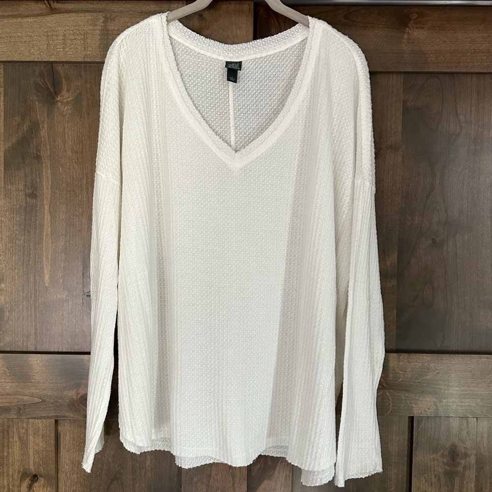 Wild Fable Women’s Waffle Knit Long Sleeve Top